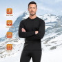 sous Vetement Thermique Homme Hiver sous-Vêtements Thermiques Homme sous Pull Thermique Énsemble Ski Collant Elasticité Ensemble