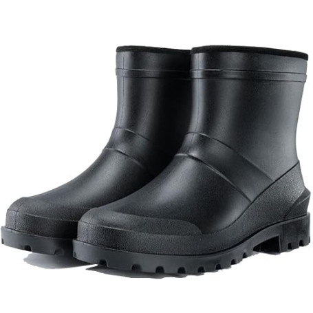 Donbest Bottes en Caoutchouc pour Homme Imperméables Bottes Bottines De Pluie Antidérapant Jardin Boots Wellington Rain Boots