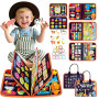 CYJJYZ Busy Board, Jouets d'Activité, Quiet Book, Livre Montessori, Idéal comme Jouet de Voyage Avion et Voiture, Jouet Montesso