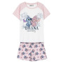 Disney Stitch T-Shirt et Short pour Fille, Pyjama en Coton Doux, Ensemble D'été 2 Pièces Stitch et Angel, Tailles 8 à 14 Ans
