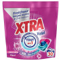 XTRA Total Deo Fraicheur Givre, Lessive en Capsules Tout en 1, 48H Anti Odeurs, Fraicheur Intense, Cycle Court, Eclat et Efficac