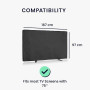 kwmobile Housse écran TV compatible avec 75" TV - Housse de protection TV extérieure contre intempéries, poussière et éclaboussu