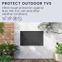 kwmobile Housse écran TV compatible avec 75" TV - Housse de protection TV extérieure contre intempéries, poussière et éclaboussu