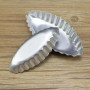 Homeily Lot de 10 mini moules à tarte en forme d'œuf - En alliage d'aluminium - Pour gâteaux, quiches, mousses, desserts, bateau