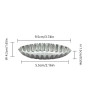 Homeily Lot de 10 mini moules à tarte en forme d'œuf - En alliage d'aluminium - Pour gâteaux, quiches, mousses, desserts, bateau