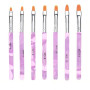 7 Pcs pinceaux pour ongles en acrylique, pinceaux pour gel UV, ongles en acrylique, kit pour ongles en gel