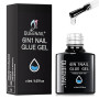 8ml Colle Faux Ongle 6 en 1,Colle à Ongles,Extra Forte RapideColle Faux L'ongle avec Pinceau,Longue Duré ColleCapsule Onglerie,P