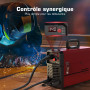 ARCCAPTAIN Poste a Souder MIG MAG sous gaz protecteur avec IGBT 140A AC230V, Poste à Souder 5 en 1 avec fil fourré FLUX/MMA E-Ha