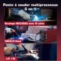 ARCCAPTAIN Poste a Souder MIG MAG sous gaz protecteur avec IGBT 140A AC230V, Poste à Souder 5 en 1 avec fil fourré FLUX/MMA E-Ha