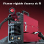 ARCCAPTAIN Poste a Souder MIG MAG sous gaz protecteur avec IGBT 140A AC230V, Poste à Souder 5 en 1 avec fil fourré FLUX/MMA E-Ha
