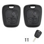 2 Pièces Coque de Clé sans Lame, Compatible avec Citroën C1 C2 C3 C4 C5, Xsara Picasso Saxo Berlingo, Toyota Aygo, Peugeot 206 2