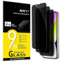 NEW'C Lot de 3, Verre Trempé Anti-Espion pour iPhone 16e, iPhone 14, iPhone 13, iPhone 13 Pro (6,1 Pouces), Angle de Confidentia