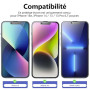 NEW'C Lot de 3, Verre Trempé Anti-Espion pour iPhone 16e, iPhone 14, iPhone 13, iPhone 13 Pro (6,1 Pouces), Angle de Confidentia