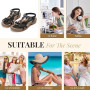 Littleplum Sandales Plats Femme Été Plates Confortable Chaussures de Plage