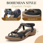 Littleplum Sandales Plats Femme Été Plates Confortable Chaussures de Plage