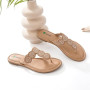 Ataiwee Sandales pour femme - Criss Cross Strappy Open Toe - Cuir végan - Chaussures d'été