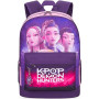 Get Trend Kpop Demon Hunters Huntrix Sac a Dos Enfant Fille, Fermeture Eclair et Rembourré Cartable Enfant avec Porte Clef, Cade