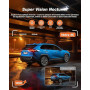 iZEEKER 4K Dashcam Voiture Avant Arrière, Wi-Fi 6 Intégré, Carte SD 32G Offerte, Caméra Dual 4K+1080P, Écran IPS 2,99", Contrôle