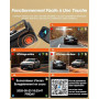 iZEEKER 4K Dashcam Voiture Avant Arrière, Wi-Fi 6 Intégré, Carte SD 32G Offerte, Caméra Dual 4K+1080P, Écran IPS 2,99", Contrôle