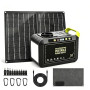 MARBERO Groupe Électrogène Portable 24.000mAh avec Panneau Solaire Pliable 21W, Générateur Solaire avec Prise 120W (Pic), USB QC