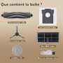 Accessoires de Rechange pour Dreame L10s Ultra Gen 2, L40 Ultra AE/A, L10s Pro Heat, D20 Ultra, MOVA E30 Ultra Robot Aspirateur,