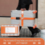 Linpr Sangles de Bagages Croisées, Sangle de Valise Élastiques Réglables, Sangles de Luggages avec Serrure TSA et Étiquette Nomi