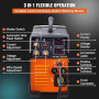 VEVOR Poste à Souder MIG, 250 A, Machine de Soudage Portable Multi-processus MIG MMA LIFT TIG 3 en 1 Soudeur pour Acier au Carbo