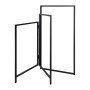 Porte-Serviettes Relaxdays, 3 Bras, Pliable, pour Serviettes & vêtements, H x L: 80 x 44 cm, en Fer, Noir