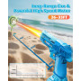 Pistolet à Eau Électrique 2 Pièces, Pistolet à Eau Rechargeable avec Flamme LED Lumineuse, Portée 8 à 10 M, Jouet d'eau Extérieu