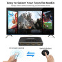 Multiprise HDMI Aluminium 3 Entrées vers 1 Sortie avec Télécommande - Splitter 4K 3D 1080P HDR Compatible PS5 PS4 Xbox Blu Ray L