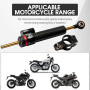 10" Amortisseur Direction Moto,Amortisseur de Direction CNC Aluminium Stabilisateur Direction Moto pour la plupart Motos de Spor