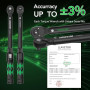LLAVETOR Clé Dynamométrique 3/8", Haute Précision ±3%, 10-60 Nm, 72 Dents Clé à Cliquet Réversible pour Vélo y Moto D'entretien,