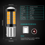 Sidaqi 1156 BAU15S PY21W 7507 1056 5009 Ampoules LED 5630 33SMD Jaune 900LM Remplacer pour Clignotants Avant et Arrière 12-30V 3