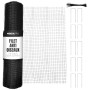 MEKKAPRO Filet Anti Oiseaux 2.1 x 27,4 m Filet de Protection Grillage Souple pour Balcon, volière extérieur ou poulailler, barri