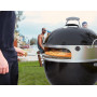 onlyfire BRK-6023 Kit Pizza pour Weber 57 cm - Anneau à Pizza en INOX avec Poignées Amovibles, Pierre à Pizza 38 cm, Pelle à Piz