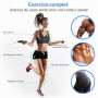 Blukar Corde à Sauter, Speed Jump Rope Réglable pour Hommes & Femmes, Roulements à Billes en Acier, Poignées Antidérapantes en M