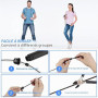 Blukar Corde à Sauter, Speed Jump Rope Réglable pour Hommes & Femmes, Roulements à Billes en Acier, Poignées Antidérapantes en M