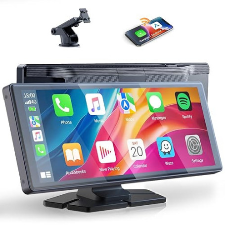 Volam CarPlay sans Fil et pour Apple Carplay&Android Auto,Écran Tactile IPS de 9.26 Pouces ecran Voiture,Voiture Autoradio,Autor