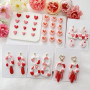 SUNNYCLUE 1 boîte de 12 emporte Pièces en Forme de Cœur pour Boucles d'oreilles 12 Styles pour la Saint Valentin en Argile Polym