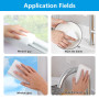8 Pcs Eponge Magique Mur Blanc, Gomme Magique Mur Blanc, Eponge Vaisselle, éponges Cuisine pour Nettoyant Salle de Bain Cuisine 