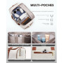 LOVEVOOK Sac de voyage pour femme - Sac de voyage Weekender - Avec trousse de toilette, compartiment à chaussures et compartimen
