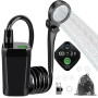 Uplayteck Douche de Camping, Kit Douche Portable 6000mAh Rechargeable avec écran LED Intelligent 3 Modes de Douche IPX7 Etanche