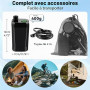 Uplayteck Douche de Camping, Kit Douche Portable 6000mAh Rechargeable avec écran LED Intelligent 3 Modes de Douche IPX7 Etanche
