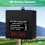 Batterie Égaliseur Batterie Solaire Equilibreur de Batteries avec Affichage Numérique pour Tension d'égalisation Plomb-acide Lit