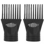 Lurrose Lot De 2 Embouts Peignes Universels Pour Sèche-Cheveux Accessoires Coiffure Concentrateur De Flux D'Air Pour Cheveux Lis