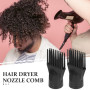 Lurrose Lot De 2 Embouts Peignes Universels Pour Sèche-Cheveux Accessoires Coiffure Concentrateur De Flux D'Air Pour Cheveux Lis