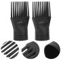 Lurrose Lot De 2 Embouts Peignes Universels Pour Sèche-Cheveux Accessoires Coiffure Concentrateur De Flux D'Air Pour Cheveux Lis