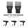 Lurrose Lot De 2 Embouts Peignes Universels Pour Sèche-Cheveux Accessoires Coiffure Concentrateur De Flux D'Air Pour Cheveux Lis