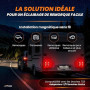 lytriq Feux Remorque Sans Fil LED 5000mAh, Kit Feu Arrière Magnétique Homologué E9, 7/13 Broches, USB-C, Étanche IP67, Tracteur,
