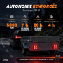 lytriq Feux Remorque Sans Fil LED 5000mAh, Kit Feu Arrière Magnétique Homologué E9, 7/13 Broches, USB-C, Étanche IP67, Tracteur,